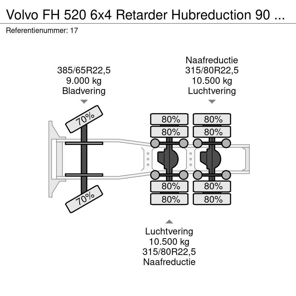 Volvo FH 520 6x4 Retarder Hubreduction 90 TON NL Truck N Sattelzugmaschinen