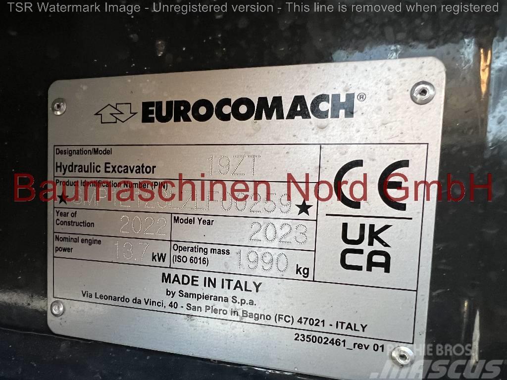 Eurocomach 19ZT +hydr. SW +Tilt -Demo- Minibagger < 7t