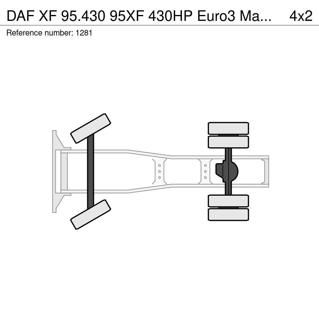DAF XF 95.430 95XF 430HP Euro3 Manuel Gearbox Hydrauli Sattelzugmaschinen