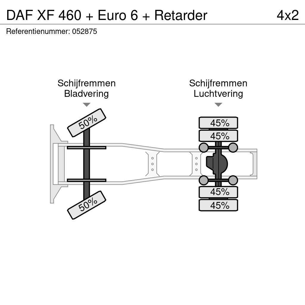 DAF XF 460 + Euro 6 + Retarder Sattelzugmaschinen