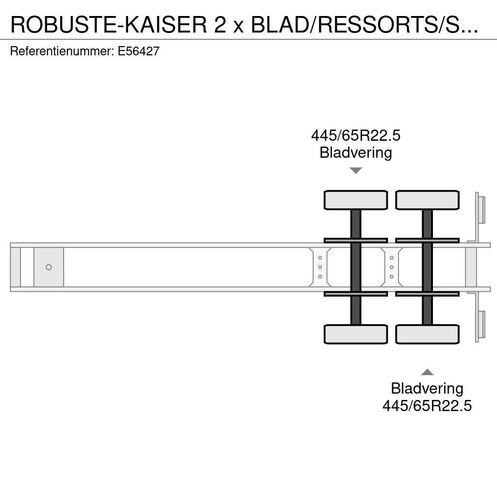  Robuste-Kaiser 2 x BLAD/RESSORTS/SPRING Kippladerauflieger