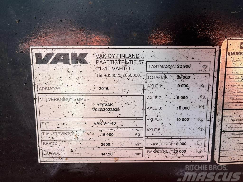 VAK V-4-40 VECTOR 1950 / BOX L=10804 mm Kühlanhänger
