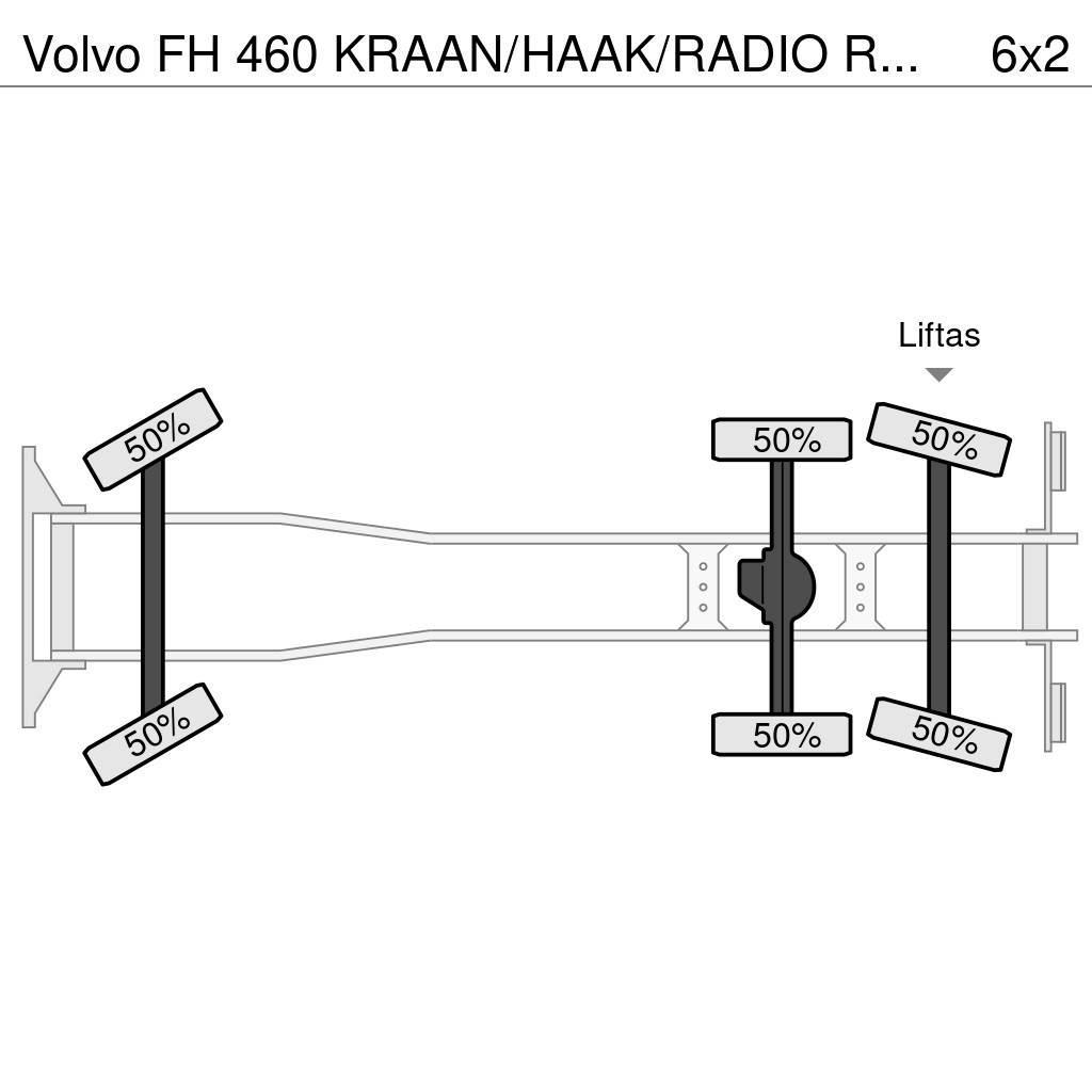 Volvo FH 460 KRAAN/HAAK/RADIO REMOTE!! EURO6 Abrollkipper
