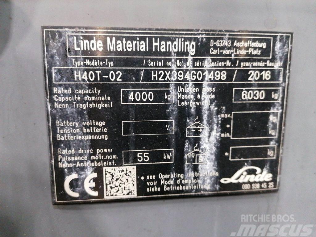 Linde H40T-02 Gas Stapler