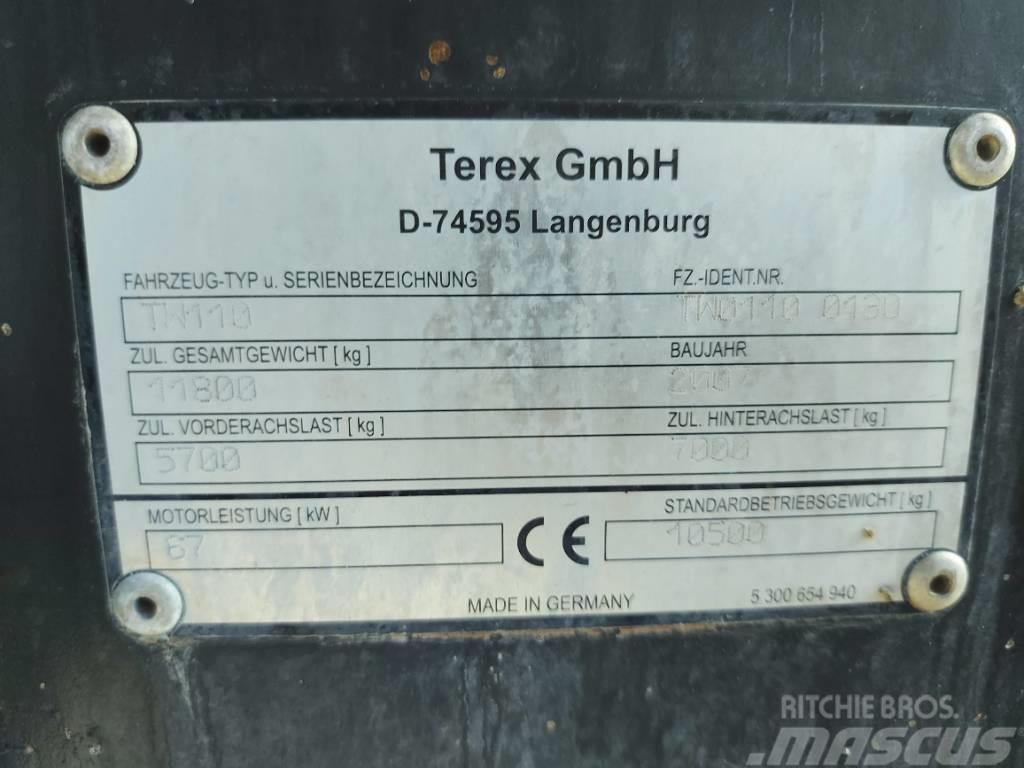 Terex TW 110  LIEBHERR CATERPILLAR Mobilbagger