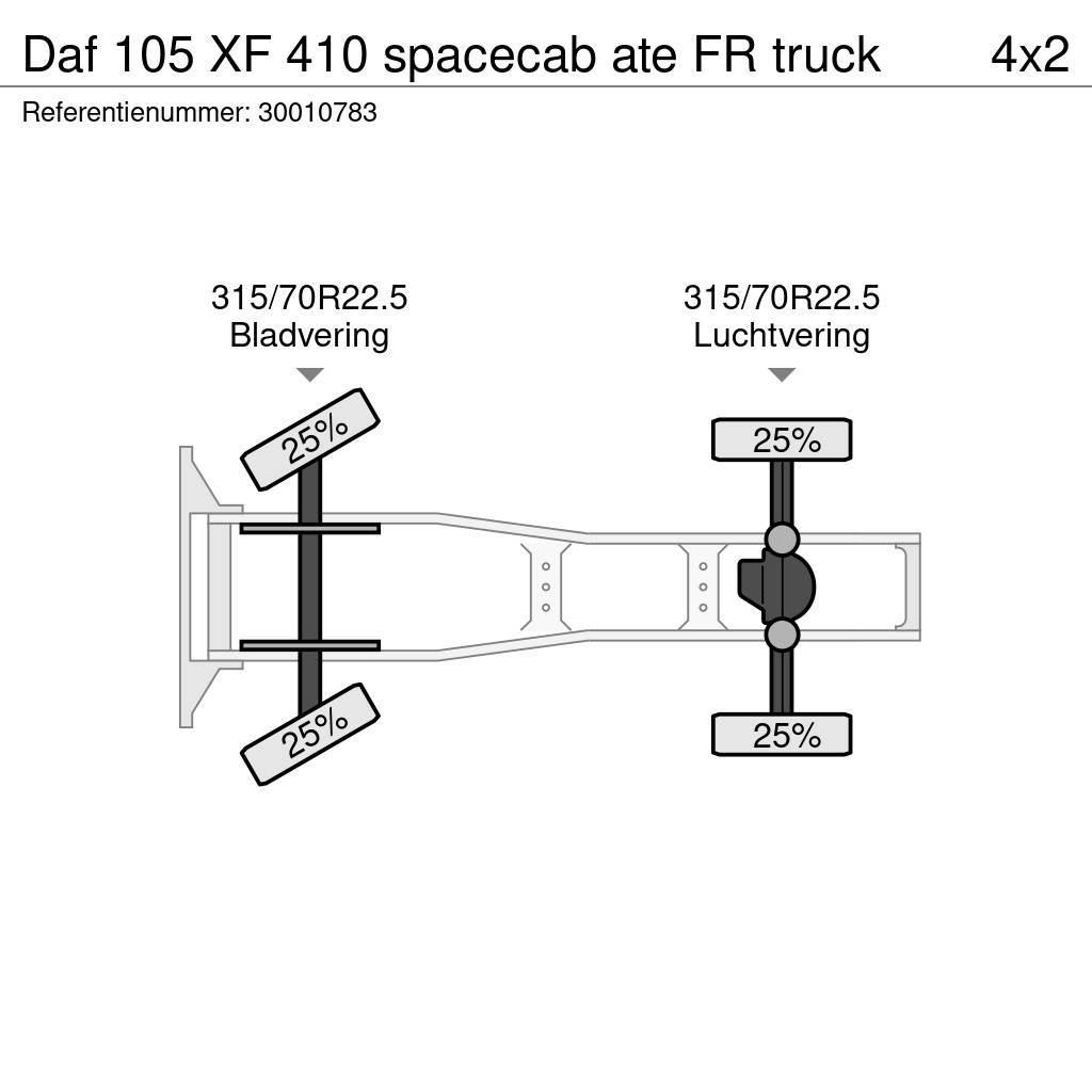 DAF 105 XF 410 spacecab ate FR truck Sattelzugmaschinen