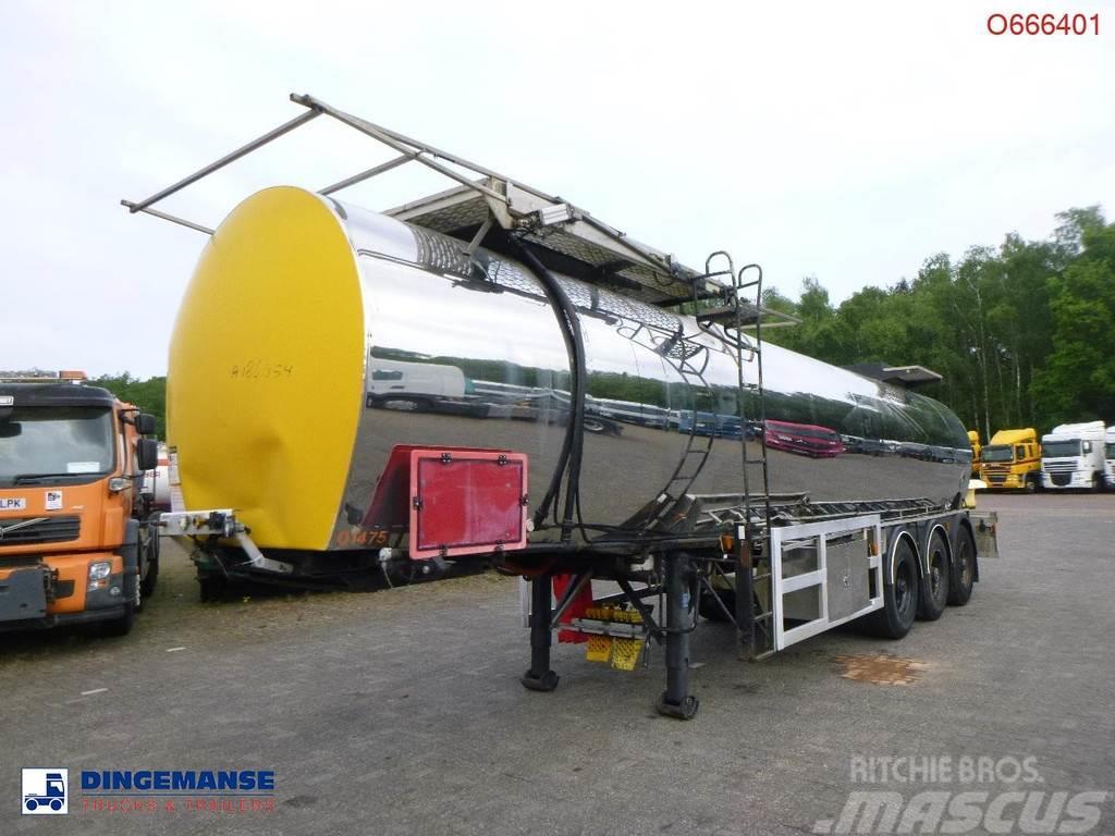  Crane Fruehauf Bitumen tank inox 28 m3 / 1 comp Tankauflieger