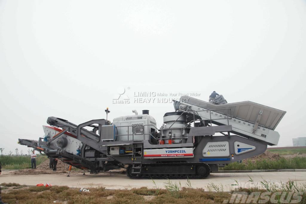 Liming Y3S2160 Mobile hydraulic Cone Crusher with Screen Mobile Brecher