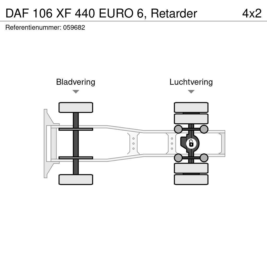 DAF 106 XF 440 EURO 6, Retarder Sattelzugmaschinen