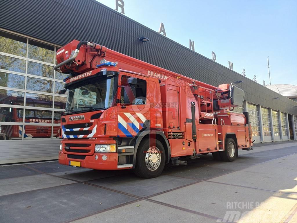 Scania P 360 Brandweer, Firetruck, Feuerwehr - Hoogwerker Löschfahrzeuge