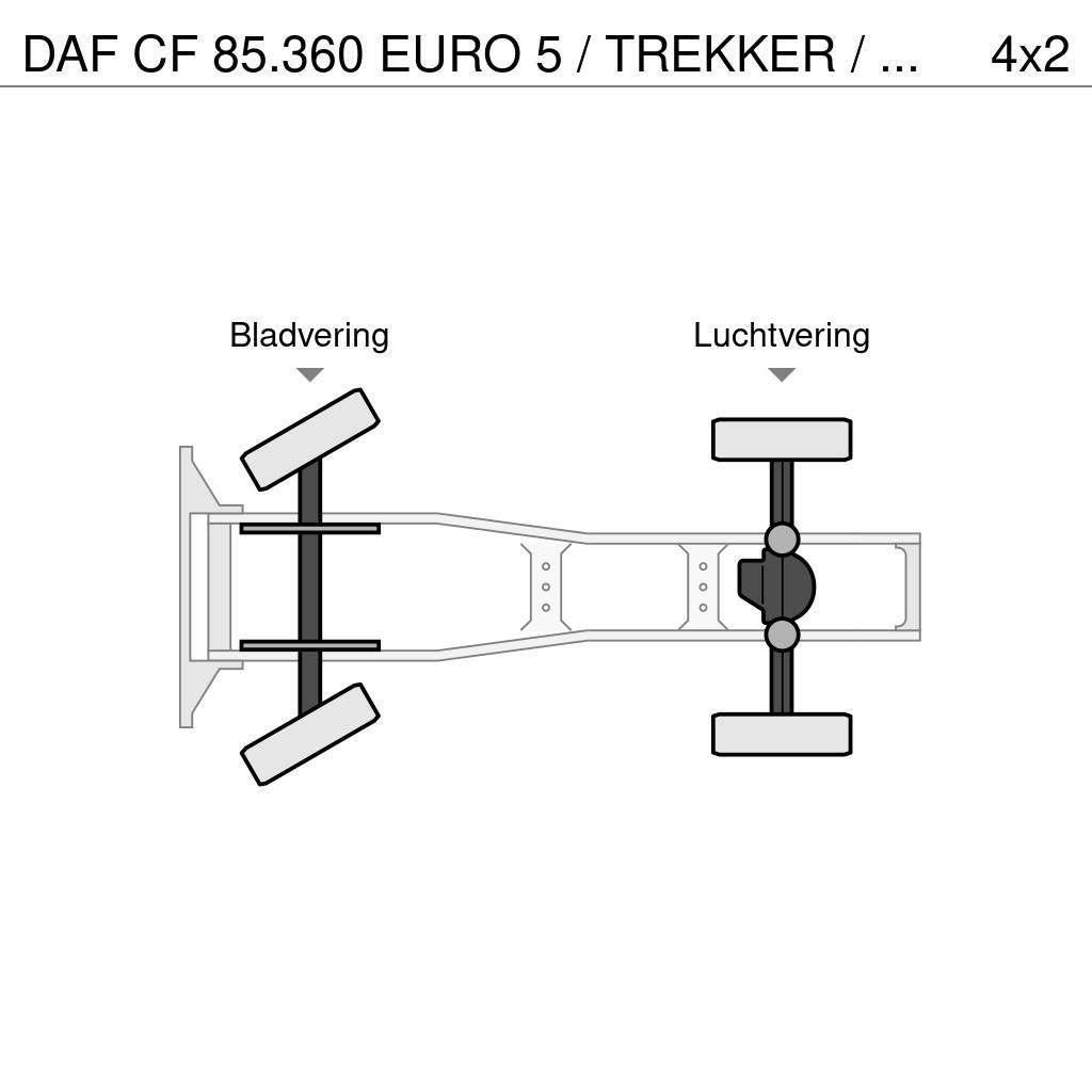 DAF CF 85.360 EURO 5 / TREKKER / BAKWAGEN COMBI / PALF Sattelzugmaschinen