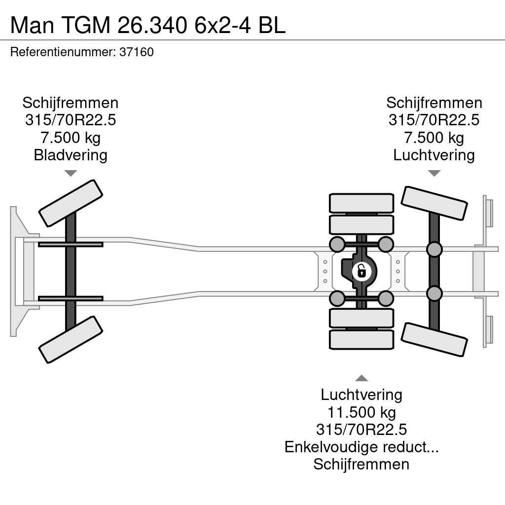 MAN TGM 26.340 6x2-4 BL Müllwagen