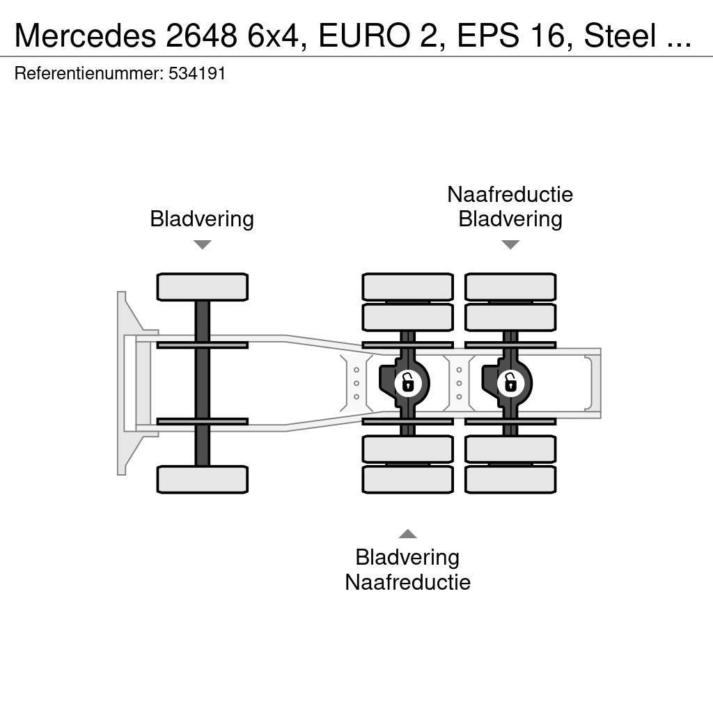 Mercedes-Benz 2648 6x4, EURO 2, EPS 16, Steel Suspension Sattelzugmaschinen