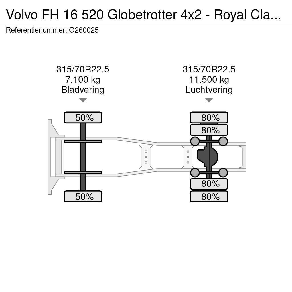 Volvo FH 16 520 Globetrotter 4x2 - Royal Class - Perfect Sattelzugmaschinen