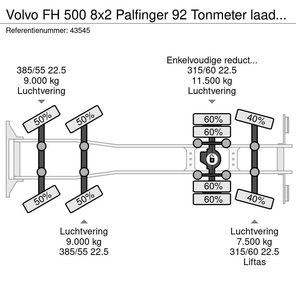 Volvo FH 500 8x2 Palfinger 92 Tonmeter laadkraan All-Terrain-Krane