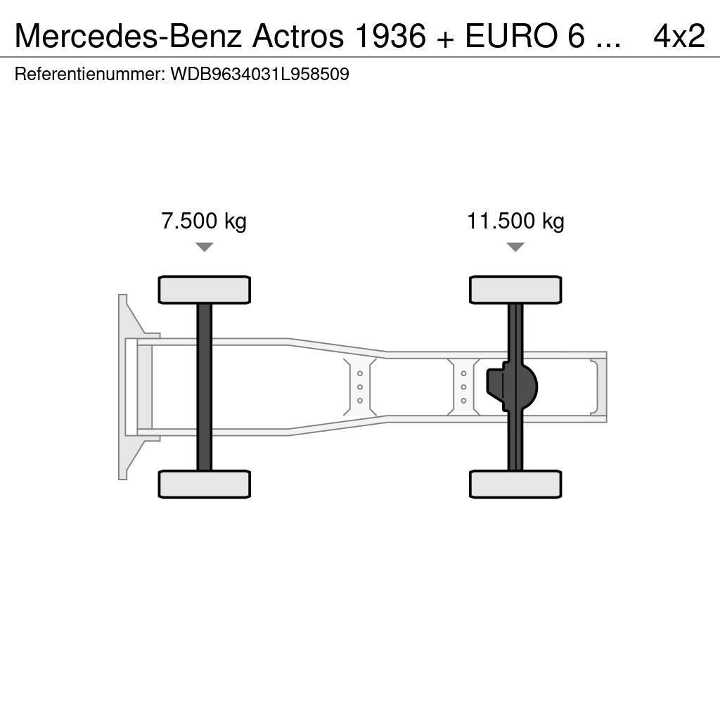 Mercedes-Benz Actros 1936 + EURO 6 + VERY CLEAN Sattelzugmaschinen