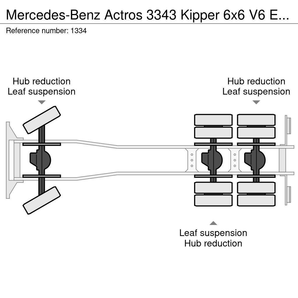 Mercedes-Benz Actros 3343 Kipper 6x6 V6 EPS Gearbox Full Steel B Tipper trucks