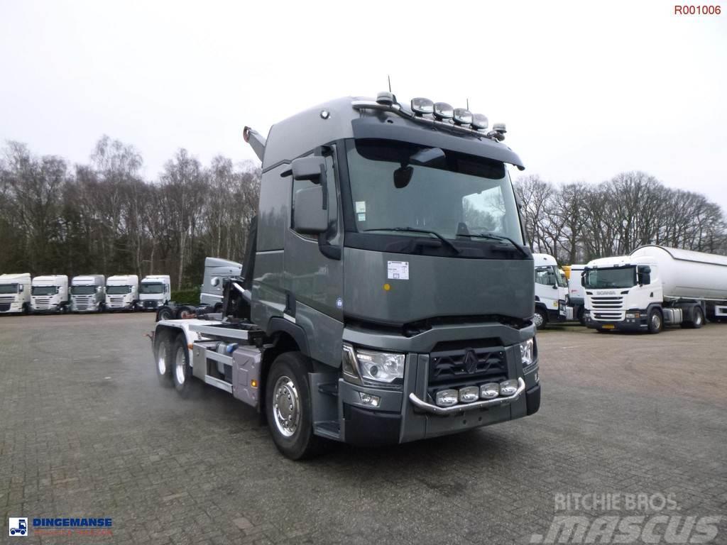 Renault T 480 6x2 Euro 6 container hook Abrollkipper