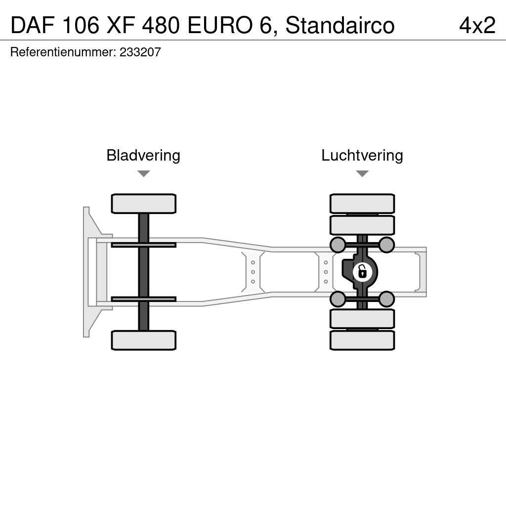 DAF 106 XF 480 EURO 6, Standairco Sattelzugmaschinen