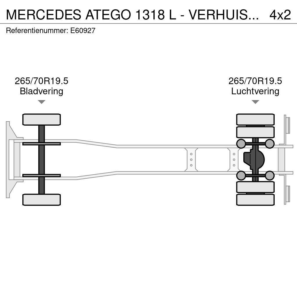 Mercedes-Benz ATEGO 1318 L - VERHUISLIFT Kastenaufbau