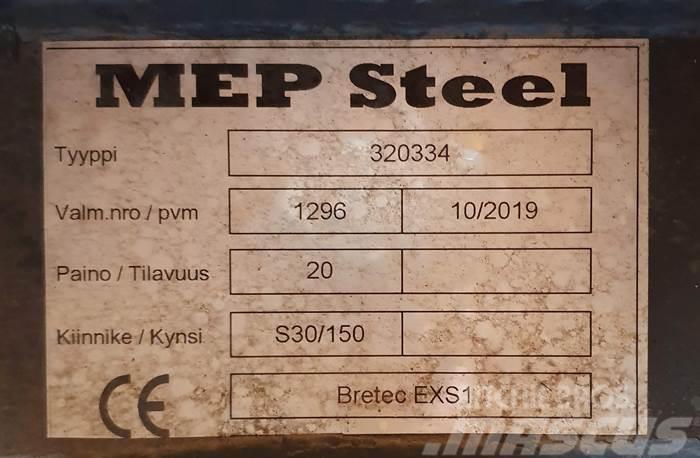  MEP Steel BRETEC EXS1 ISKUVASARAN KIINNIKELEVY S30 Schnellwechsler