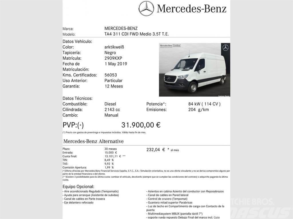 Mercedes-Benz Sprinter 311 CDI MEDIO 3.5T T. ALTO Lieferwagen
