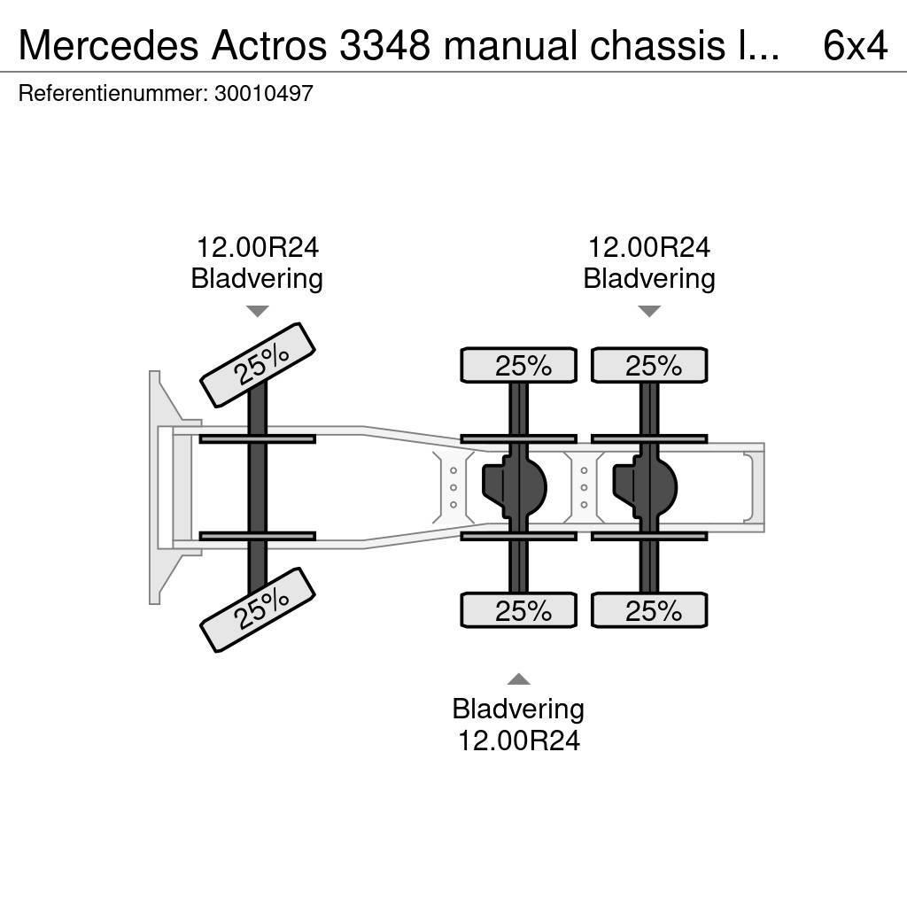 Mercedes-Benz Actros 3348 manual chassis lourd! Sattelzugmaschinen