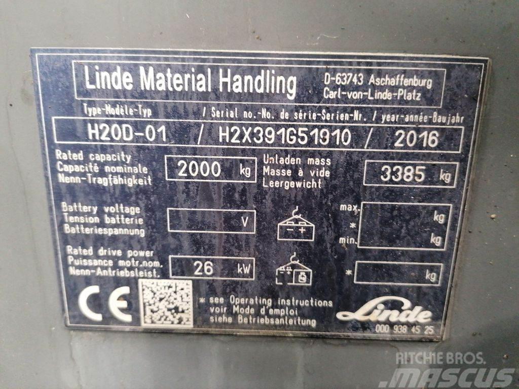 Linde H20D-01 Diesel Stapler