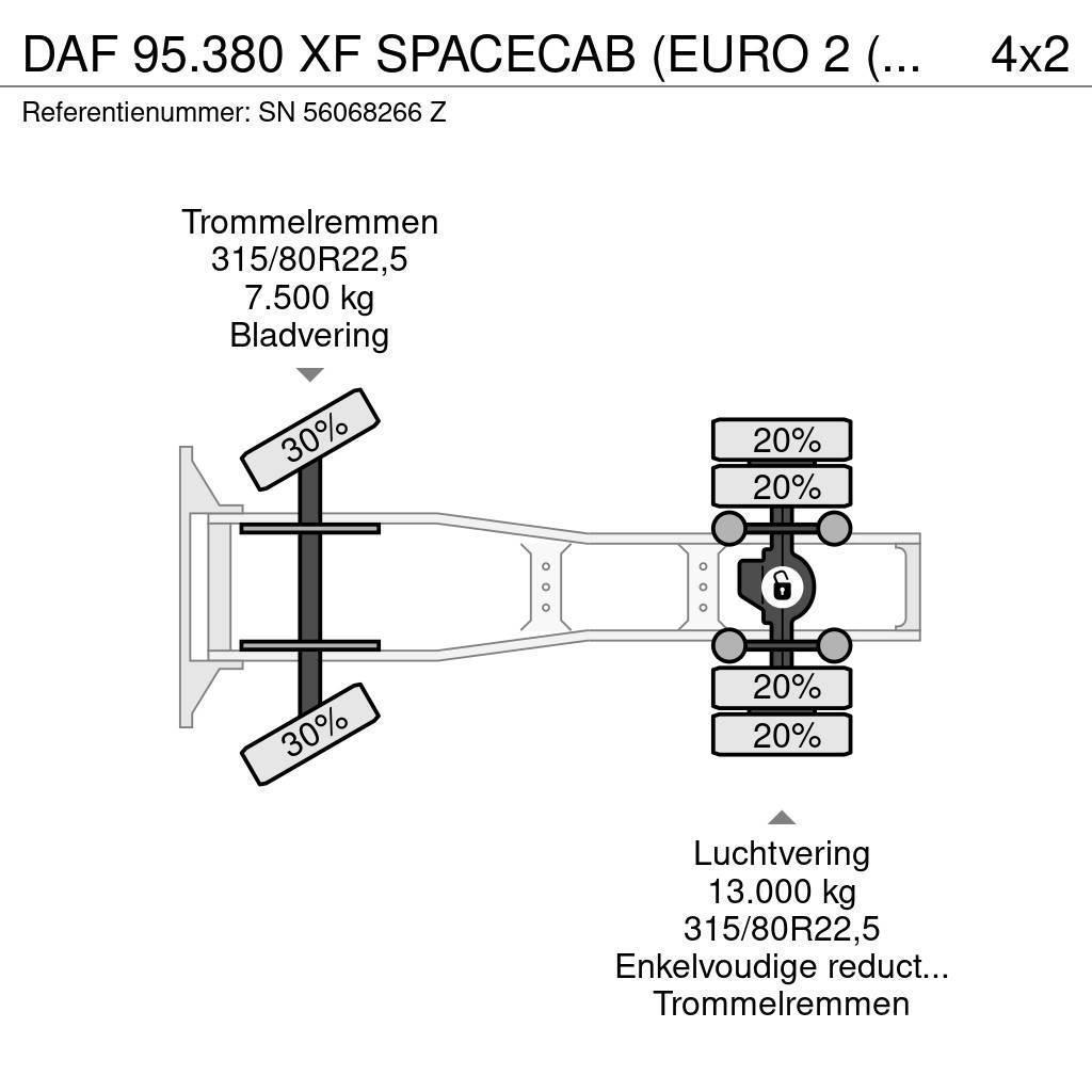 DAF 95.380 XF SPACECAB (EURO 2 (MECHANICAL PUMP & INJE Sattelzugmaschinen