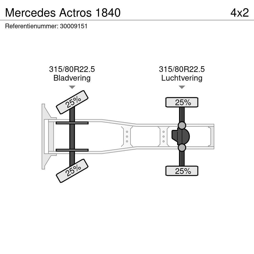 Mercedes-Benz Actros 1840 Sattelzugmaschinen