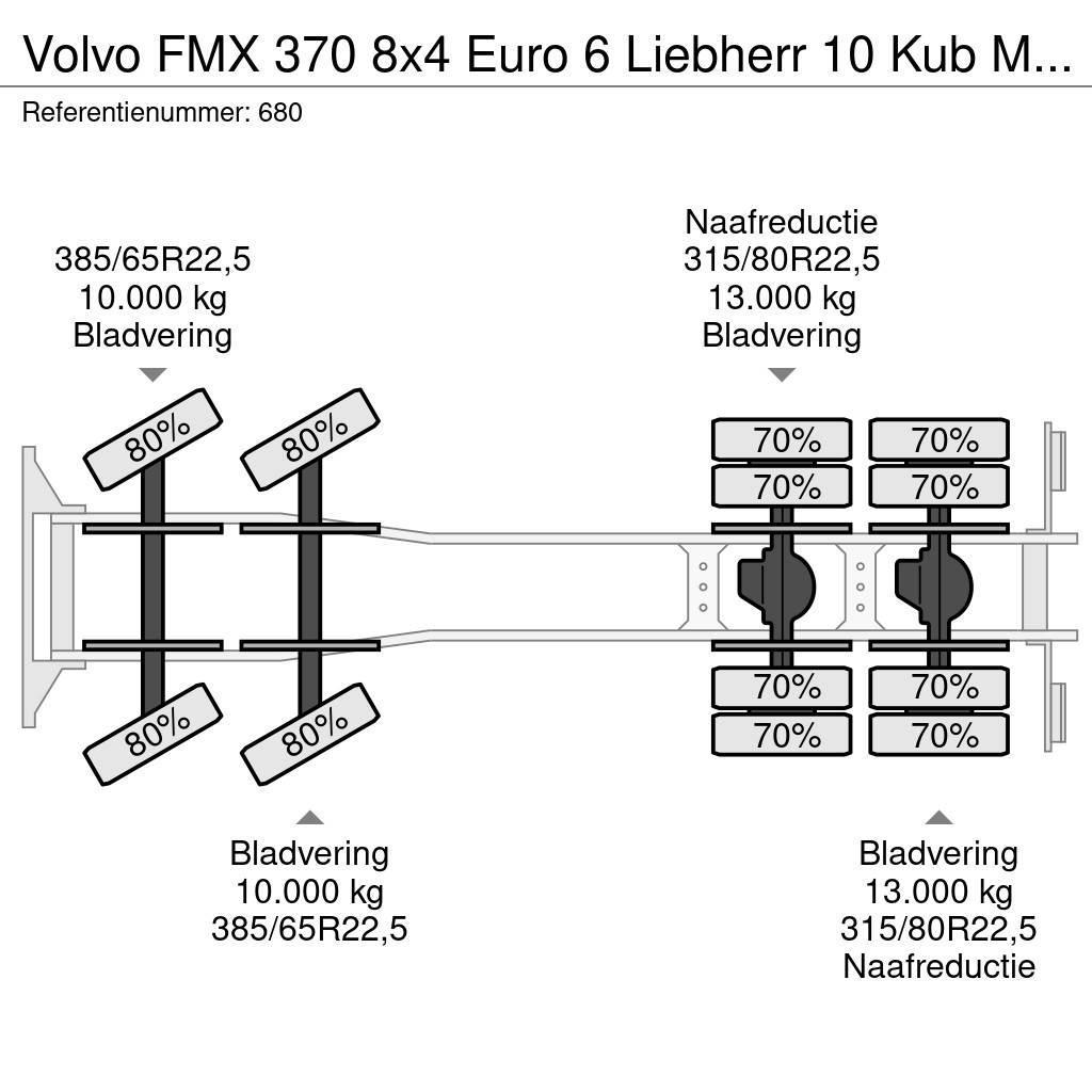 Volvo FMX 370 8x4 Euro 6 Liebherr 10 Kub Mixer NL Truck Beton-Mischfahrzeuge