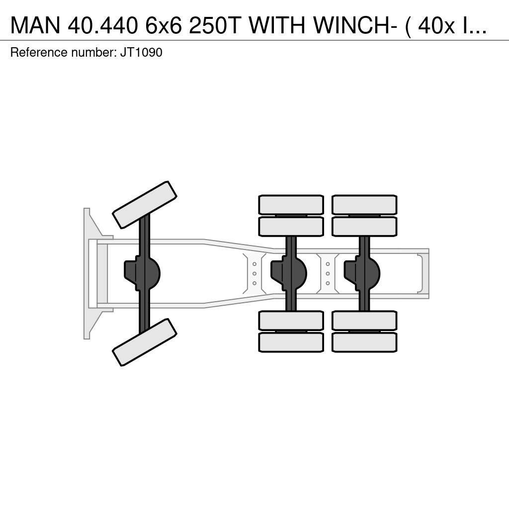 MAN 40.440 6x6 250T WITH WINCH- ( 40x IN STOCK) - TORQ Sattelzugmaschinen