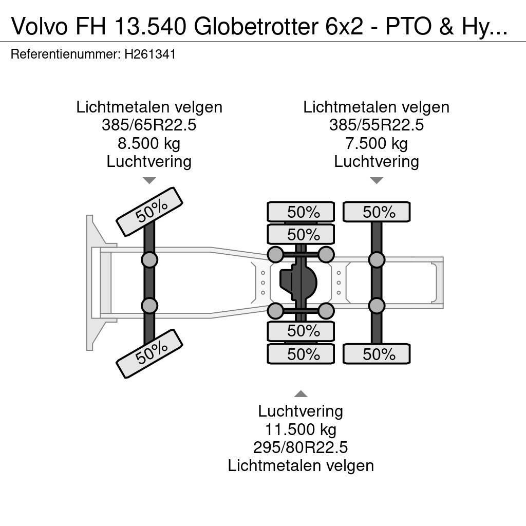 Volvo FH 13.540 Globetrotter 6x2 - PTO & Hydraulic - Ret Sattelzugmaschinen