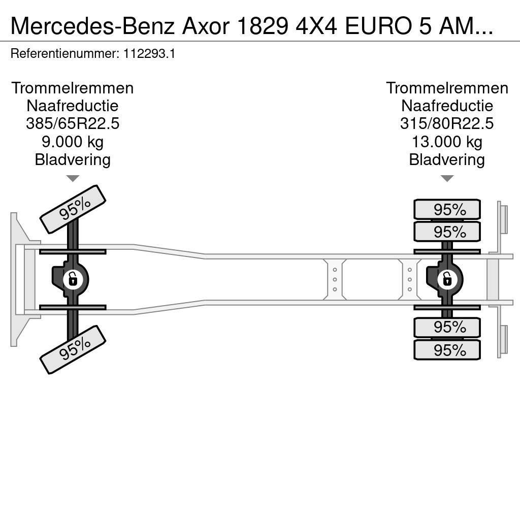 Mercedes-Benz Axor 1829 4X4 EURO 5 AMV LIFT/PLATFORM Wechselfahrgestell