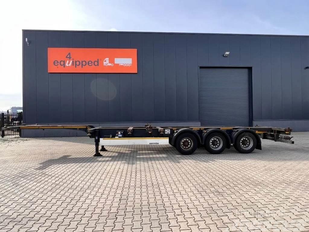 Kögel 40FT HC, liftaxle, BPW+drumbrakes, empty weight, 5 Containerframe semi-trailers