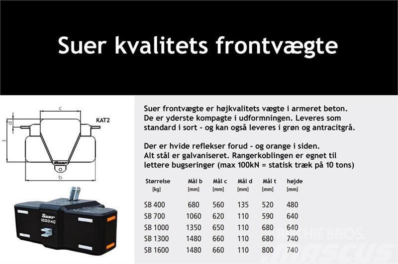  Suer  700kg kompakt frontvægt - www.suer.dk Sonstiges Traktorzubehör
