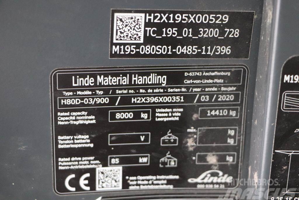 Linde H80D-03/900 Diesel Stapler