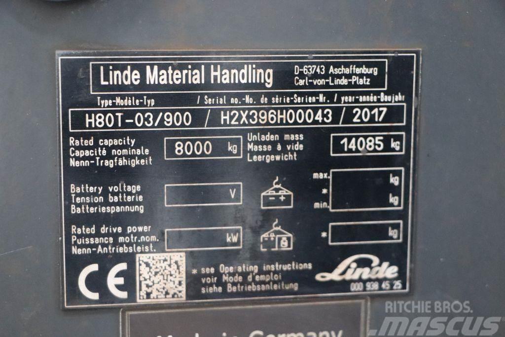Linde H80T-03/900 Gas Stapler