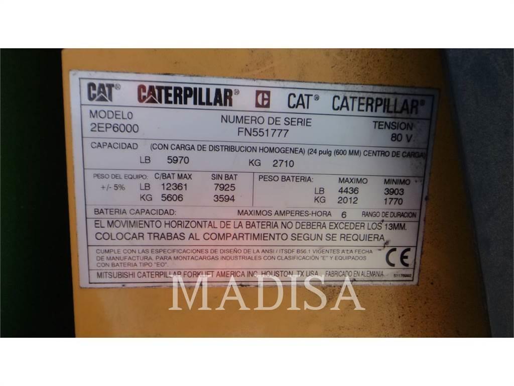 CAT LIFT TRUCKS 2EP6000 Elektro Stapler