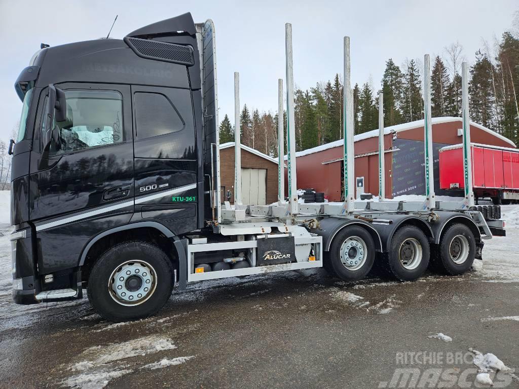 Volvo FH500 TC I-Save Alucar päällirakenteella Holzfahrzeuge