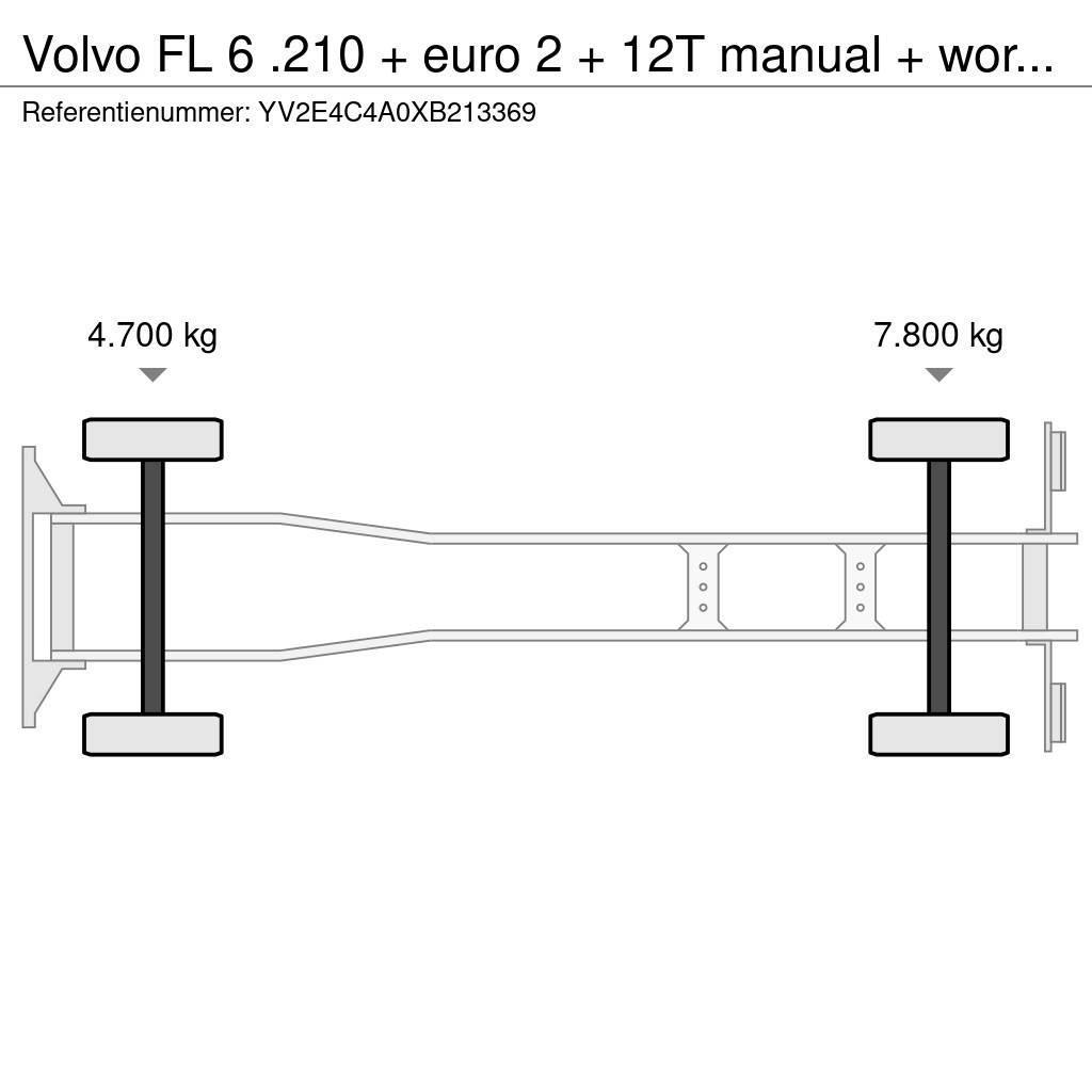 Volvo FL 6 .210 + euro 2 + 12T manual + workshop interie Kastenaufbau