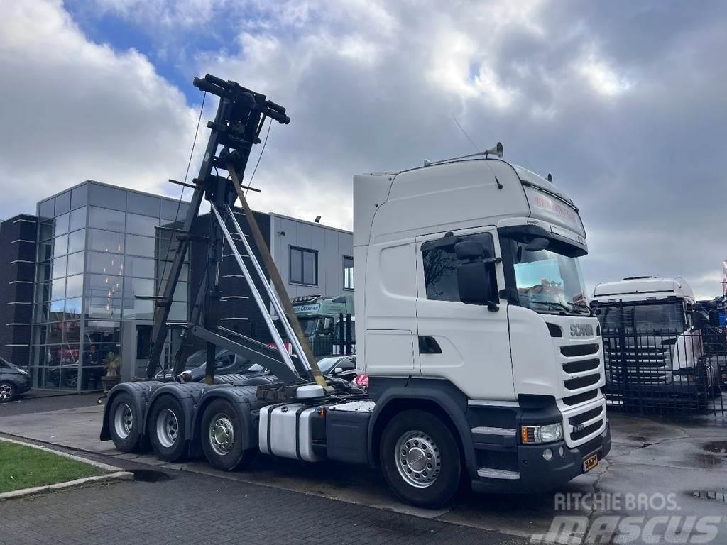 Scania R490 8X2 EURO 6 RETARDER + CABLE SYSTEM Abrollkipper