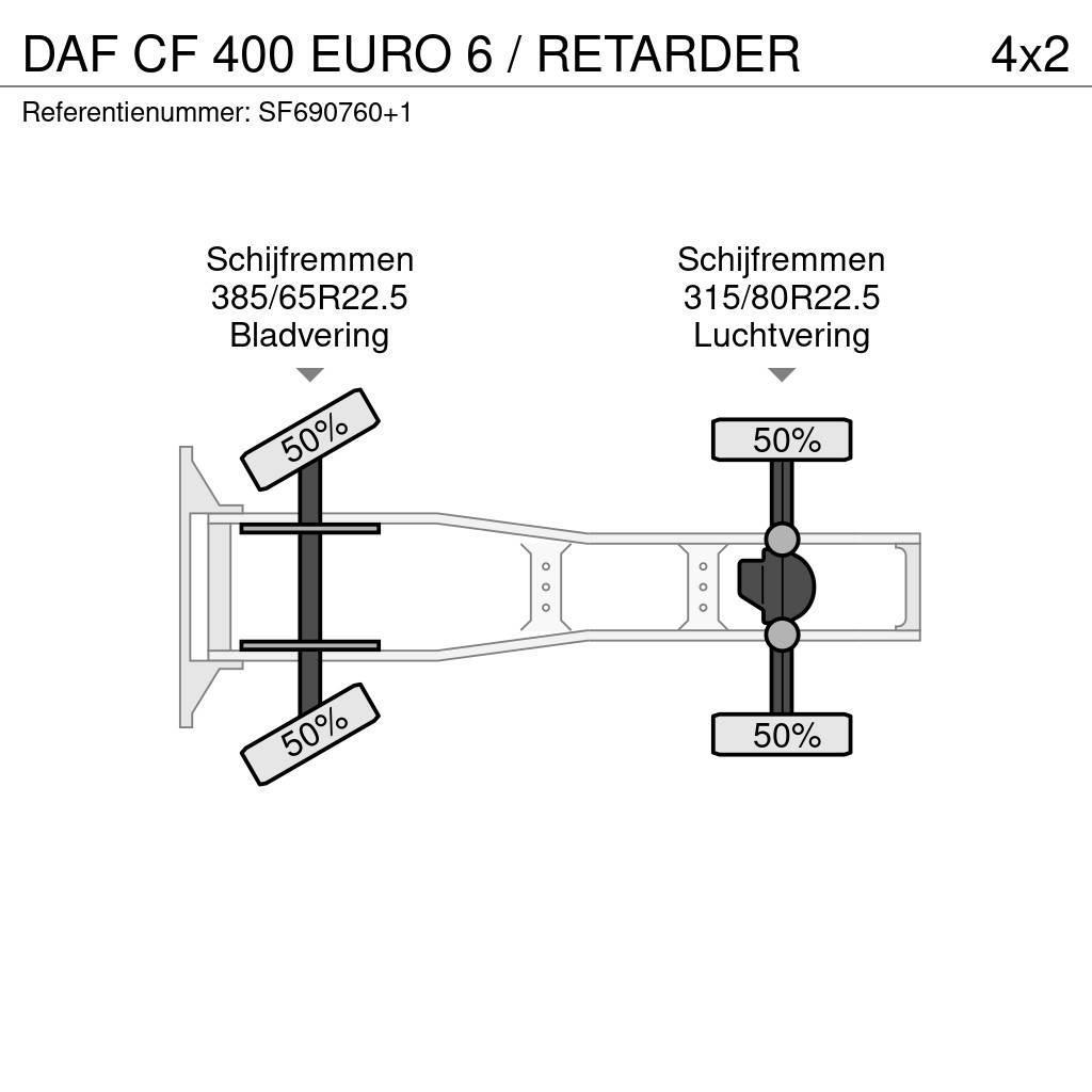 DAF CF 400 EURO 6 / RETARDER Sattelzugmaschinen