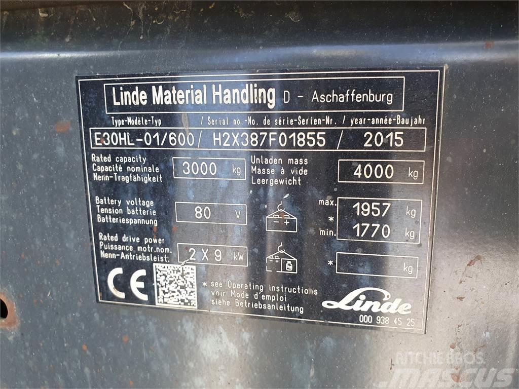 Linde E30/600HL Elektro Stapler