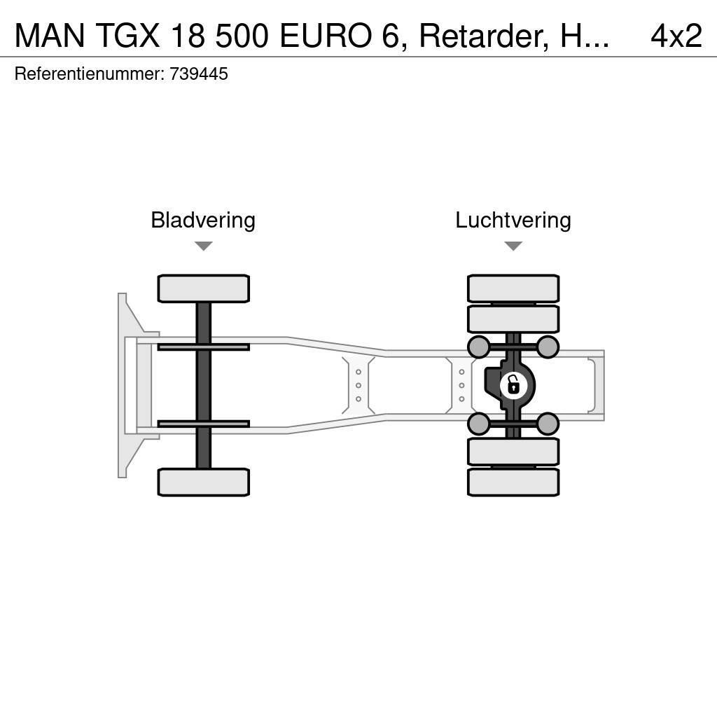 MAN TGX 18 500 EURO 6, Retarder, Hydrauliek, 6 Units Sattelzugmaschinen