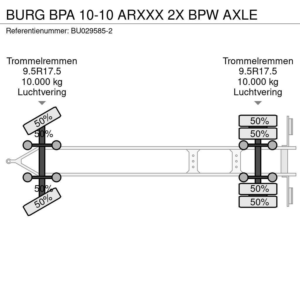Burg BPA 10-10 ARXXX 2X BPW AXLE Anhänger-Absetzkipper