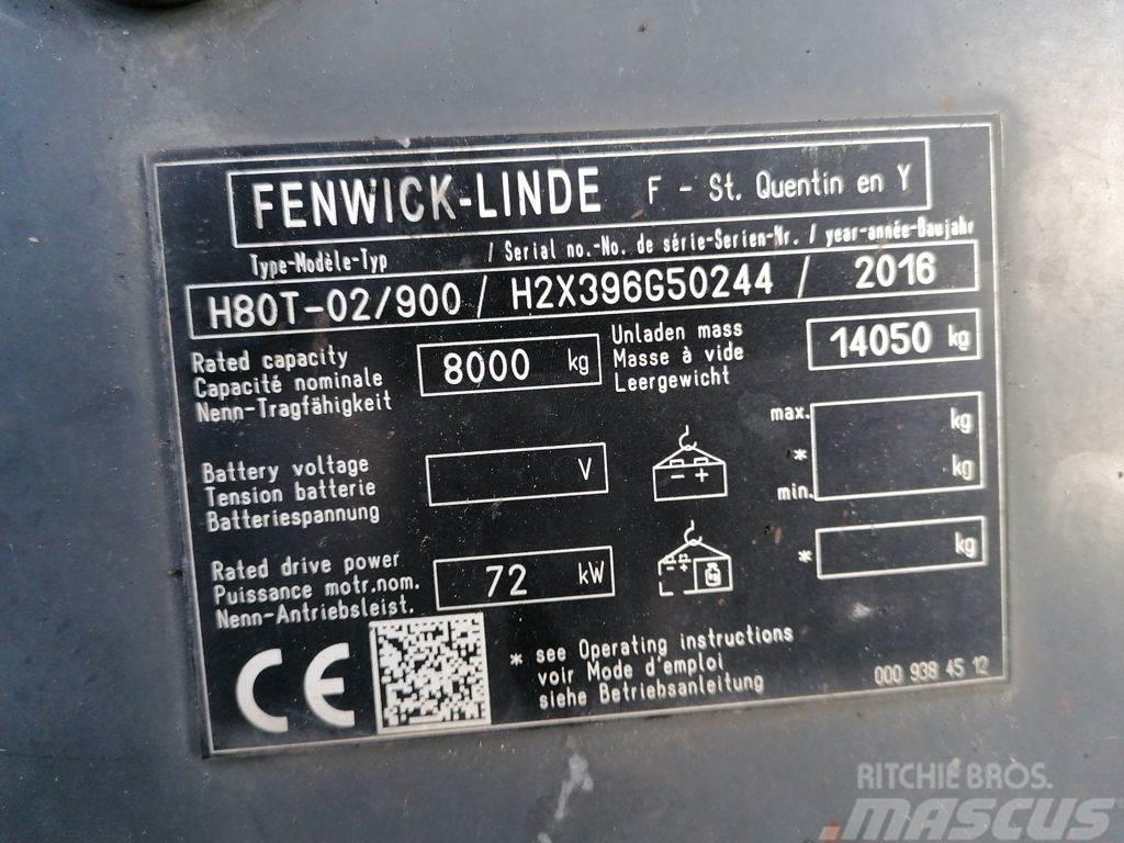 Linde H80T-02/900 Gas Stapler