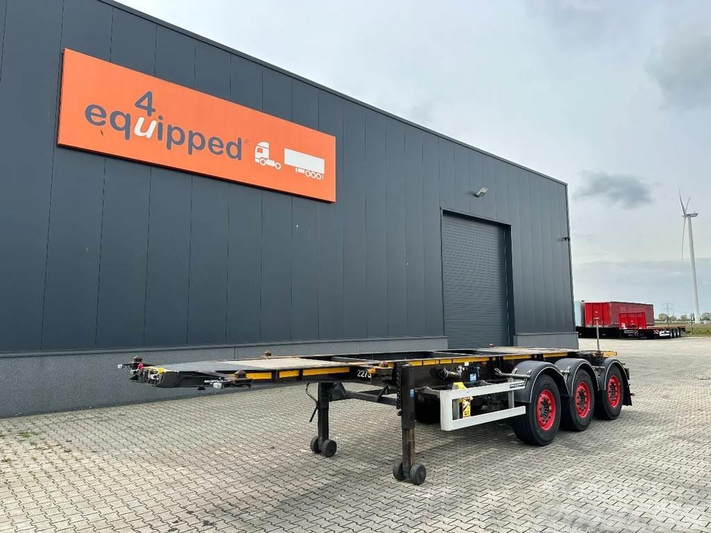 Burg 20FT ADR-Chassis, empty weight: 3.690kg, SAF INTRA Containerauflieger