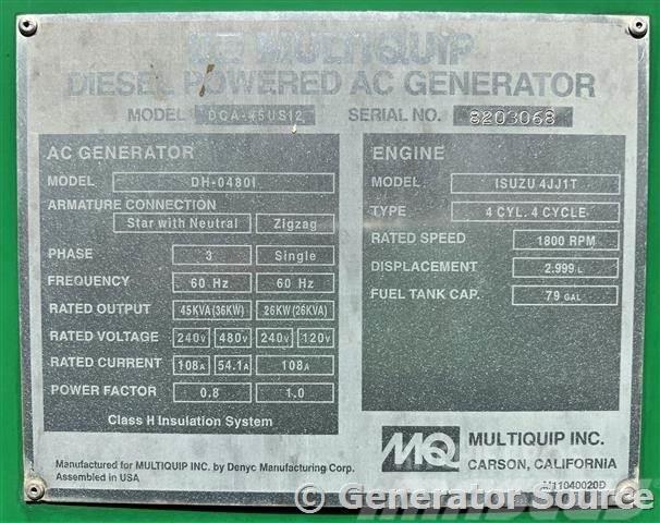 MultiQuip 36 kW - JUST ARRIVED Diesel Generatoren