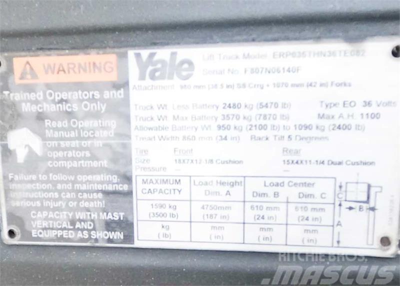 Yale ERP035TH Elektro Stapler
